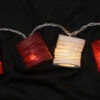 LED Lichterkette, Kleine Runde Lampions, Laternen - Rot/weiß -Laden Für Heimbeleuchtung 01 21 lichterkette thai 27