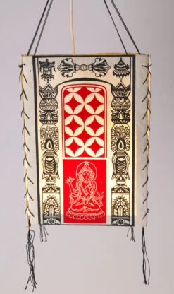 Lokta Papier Hänge Lampenschirm, Deckenleuchte Aus Handgeschöpftem Papier - Tara Weiß - 28x18x18 Cm -Laden Für Heimbeleuchtung 02 21 nepal 12021 102