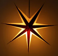 Faltbarer Advents Leucht Papierstern, Weihnachtsstern 60 Cm - Teva 3D Rot -Laden Für Heimbeleuchtung 11 21 papierstern 21 4