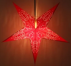 Faltbarer Advents Leucht Papierstern, Weihnachtsstern 60 Cm - Marinus Rot -Laden Für Heimbeleuchtung 15 05 20 papierstern3 18