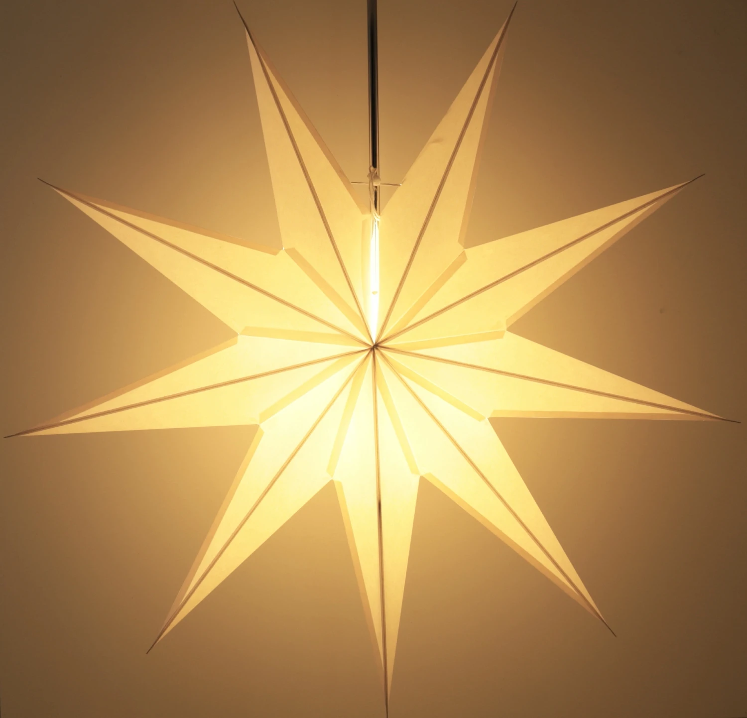 Faltbarer Advents Leucht Papierstern, Weihnachtsstern 70 Cm - Zena 5 Faltbarer Advents Leucht Papierstern, Weihnachtsstern 70 Cm - Zena – Bild 3