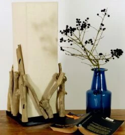 Tischleuchte / Tischlampe Lesotho, In Bali Handgemachtes Unikat Aus Naturmaterial, Treibholz, Baumwolle - Modell Lesotho - 50x20x20 Cm -Laden Für Heimbeleuchtung 2 18 dsc08239