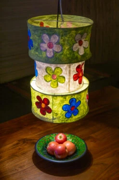 Runde Boho Papier Hängelampe, Lokta Papierlampenschirm Lhasa, Handgeschöpftes Papier - Grün - 42x28x28 Cm 7 Runde Boho Papier Hängelampe, Lokta Papierlampenschirm Lhasa, Handgeschöpftes Papier - Grün - 42x28x28 Cm -Laden Für Heimbeleuchtung 2 21 18769 lampe 2