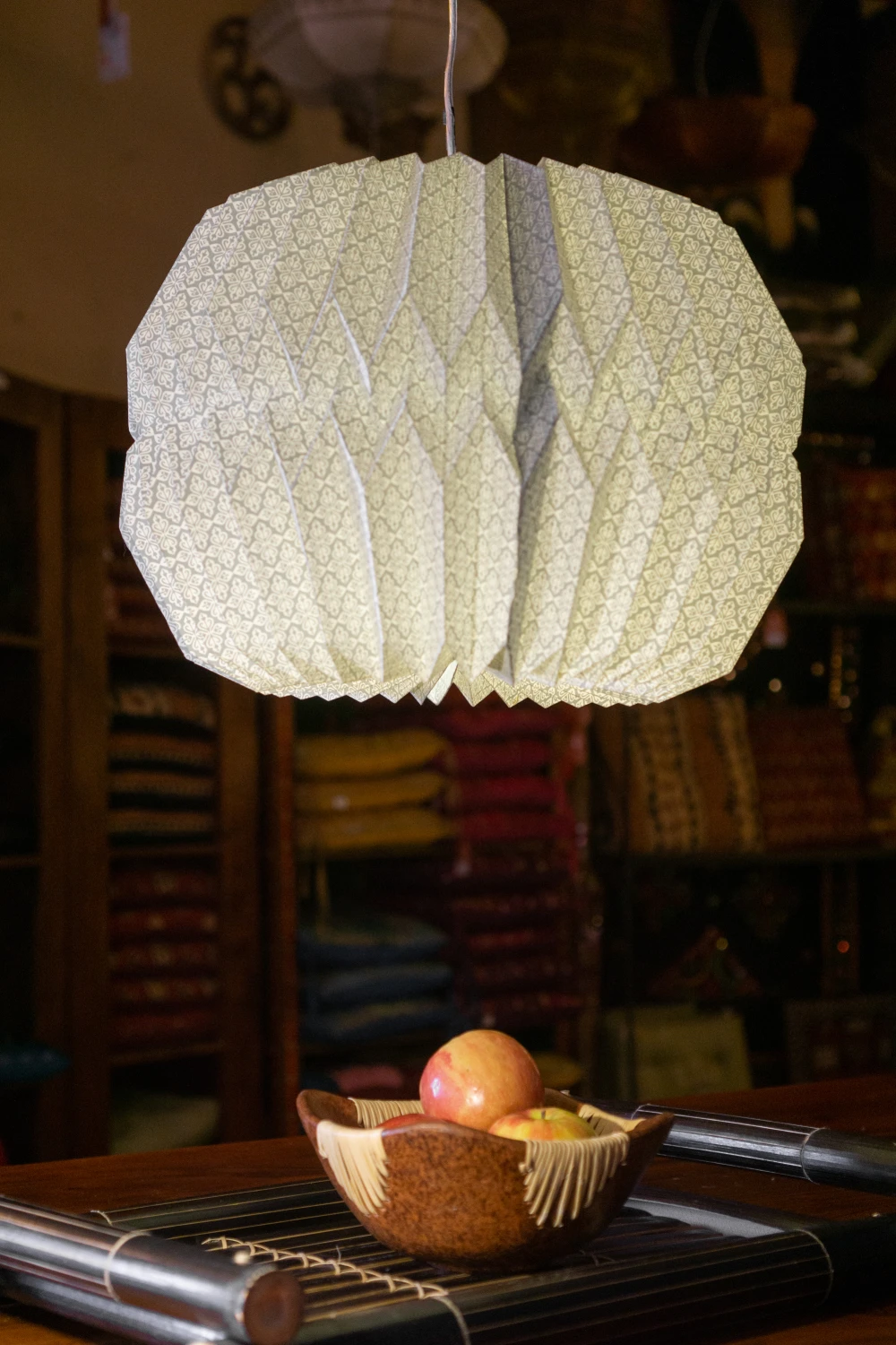 Origami Design Papier Lampenschirm - Modell Messina - 24x39x39 Cm 5 Origami Design Papier Lampenschirm - Modell Messina - 24x39x39 Cm – Bild 3