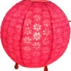 Coronada Round Runde Lokta Papier Tischlampe / Tischleuchte 25 Cm - Pink -Laden Für Heimbeleuchtung 2 21 xtanbuerop6052850