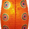 Ovaler Lokta Papierlampenschirm, Hängelampe Coronada Retro - Orange - 52x29x29 Cm -Laden Für Heimbeleuchtung 2010 artikel 27 04 10 3