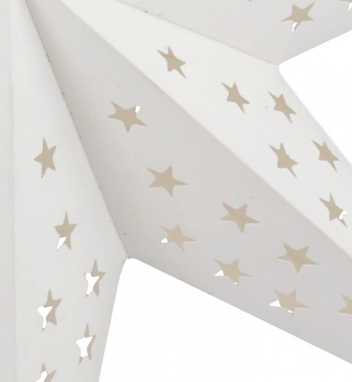 Faltbarer Advents Leucht Papierstern, Weihnachtsstern 60 Cm - Austrinus Weiß 7 Faltbarer Advents Leucht Papierstern, Weihnachtsstern 60 Cm - Austrinus Weiß – Bild 5