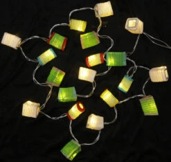 LED Lichterkette Lampions - Mix Grün/weiß -Laden Für Heimbeleuchtung 283 09 6102020 20lichterkette thai 9