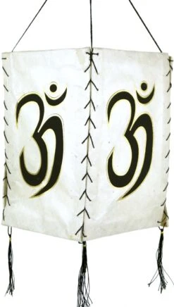 Lokta Papier Hänge Lampenschirm, Deckenleuchte Aus Handgeschöpftem Papier - Om Weiß - 28x18x18 Cm 7 Lokta Papier Hänge Lampenschirm, Deckenleuchte Aus Handgeschöpftem Papier - Om Weiß - 28x18x18 Cm -Laden Für Heimbeleuchtung 3 18dsc02478