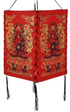 Lokta Papier Hänge Lampenschirm, Deckenleuchte Aus Handgeschöpftem Papier - Buddha 2 Rot - 28x18x18 Cm 7 Lokta Papier Hänge Lampenschirm, Deckenleuchte Aus Handgeschöpftem Papier - Buddha 2 Rot - 28x18x18 Cm -Laden Für Heimbeleuchtung 3 18dsc02512