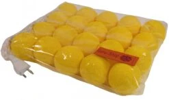 Stoff Ball Lichterkette, LED Kugel Lampion Lichterkette - Gelb -Laden Für Heimbeleuchtung 4 14dsc01149