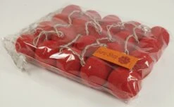 Stoff Ball Lichterkette, LED Kugel Lampion Lichterkette - Rot -Laden Für Heimbeleuchtung 4 14dsc01151