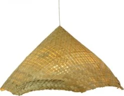 Deckenlampe / Deckenleuchte, In Bali Handgemacht Aus Naturmaterial, Bambus - Modell Rice Field - 20x41x38 Cm -Laden Für Heimbeleuchtung 43 artlampdsc06461
