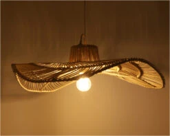 Deckenlampe / Deckenleuchte, In Bali Handgemacht Aus Naturmaterial, Rattan - Galanga - 18x58x58 Cm Ø58 Cm -Laden Für Heimbeleuchtung 47699 t 11 21 lampe 2 23 34