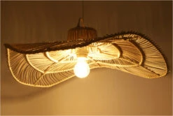 Deckenlampe / Deckenleuchte, In Bali Handgemacht Aus Naturmaterial, Rattan - Galanga - 18x58x58 Cm Ø58 Cm -Laden Für Heimbeleuchtung 47699 t 11 21 lampe 2 23 39