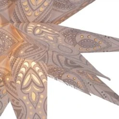 Faltbarer Advents Leucht Papierstern, 3D Weihnachtsstern - Multipointer Menoris Natur - 60x60x60 Cm Ø60 Cm -Laden Für Heimbeleuchtung 4877de84e86c5e9e7c4403ba6650a493