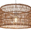 Deckenlampe / Deckenleuchte, In Bali Handgemacht Aus Naturmaterial, Rattan - Modell Rosalia - 23x39x39 Cm