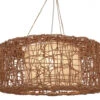 Deckenlampe / Deckenleuchte, In Bali Handgemacht Aus Naturmaterial, Rattan, Sisal - Modell Simba Braun - 20x50x50 Cm Ø50 Cm -Laden Für Heimbeleuchtung 51284 11 2133 lampen 4 22 38