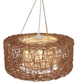 Deckenlampe / Deckenleuchte, In Bali Handgemacht Aus Naturmaterial, Rattan, Sisal - Modell Simba Braun - 20x50x50 Cm Ø50 Cm 9 Deckenlampe / Deckenleuchte, In Bali Handgemacht Aus Naturmaterial, Rattan, Sisal - Modell Simba Braun - 20x50x50 Cm Ø50 Cm -Laden Für Heimbeleuchtung 51284 11 2133 lampen 4 22 40