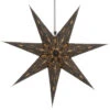 Faltbarer Advents Leucht Papierstern, Weihnachtsstern 60 Cm - Luminea Black