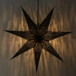 Faltbarer Advents Leucht Papierstern, Weihnachtsstern 60 Cm - Luminea Black 8 Faltbarer Advents Leucht Papierstern, Weihnachtsstern 60 Cm - Luminea Black -Laden Für Heimbeleuchtung 51301 11 2133 1359sterne 2022 9