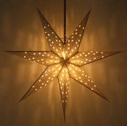 Faltbarer Advents Leucht Papierstern, Weihnachtsstern 60 Cm - Lunara Silver -Laden Für Heimbeleuchtung 51302 11 2133 1359sterne 2022 6