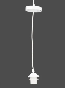 Deckenpendel Mit Metallbaldachin - Weiß E14 - 3x50x10 Cm -Laden Für Heimbeleuchtung 51374 11 2133 lampe 27 4 22 6