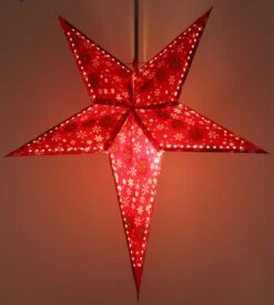 Faltbarer Advents Leucht Papierstern, Weihnachtsstern 60 Cm - Snowflora -Laden Für Heimbeleuchtung 51600 11 2133 1359sterne 2022 15