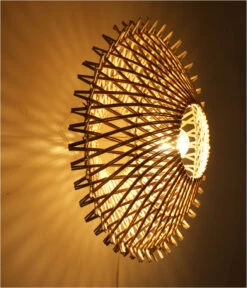 Wandlampe / Wandleuchte, In Bali Handgefertigt Aus Naturmaterial, Rattan - Modell Makana - 45x45x18 Cm -Laden Für Heimbeleuchtung 52641 t 11 21 lampe 2 23 32