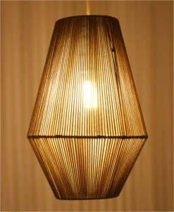 Deckenlampe / Deckenleuchte, In Bali Handgefertigt Aus Baumwollschnur - Modell Zolara - 35x21x21 Cm Ø21 Cm -Laden Für Heimbeleuchtung 52808 t 11 21 lampen 7 3 22 3