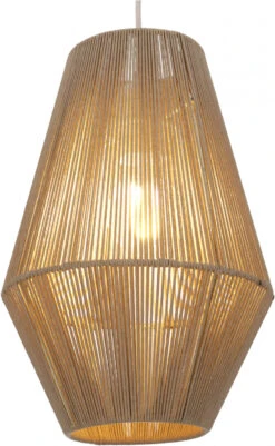 Deckenlampe / Deckenleuchte, In Bali Handgefertigt Aus Baumwollschnur - Modell Zolara - 35x21x21 Cm Ø21 Cm -Laden Für Heimbeleuchtung 52808 t 11 21 lampen 7 3 22 4