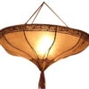 Henna - Leder Deckenlampe / Deckenleuchte - Salem Natur - 20x50x50 Cm -Laden Für Heimbeleuchtung 52845 t 11 21 lampedmittel59