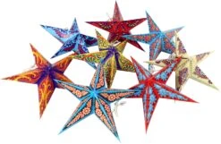8 Stk. Stern Lichterkette, Papier Ministern 20 Cm Set, Faltbar - Mehrfarbig -Laden Für Heimbeleuchtung 7 18dsc06277