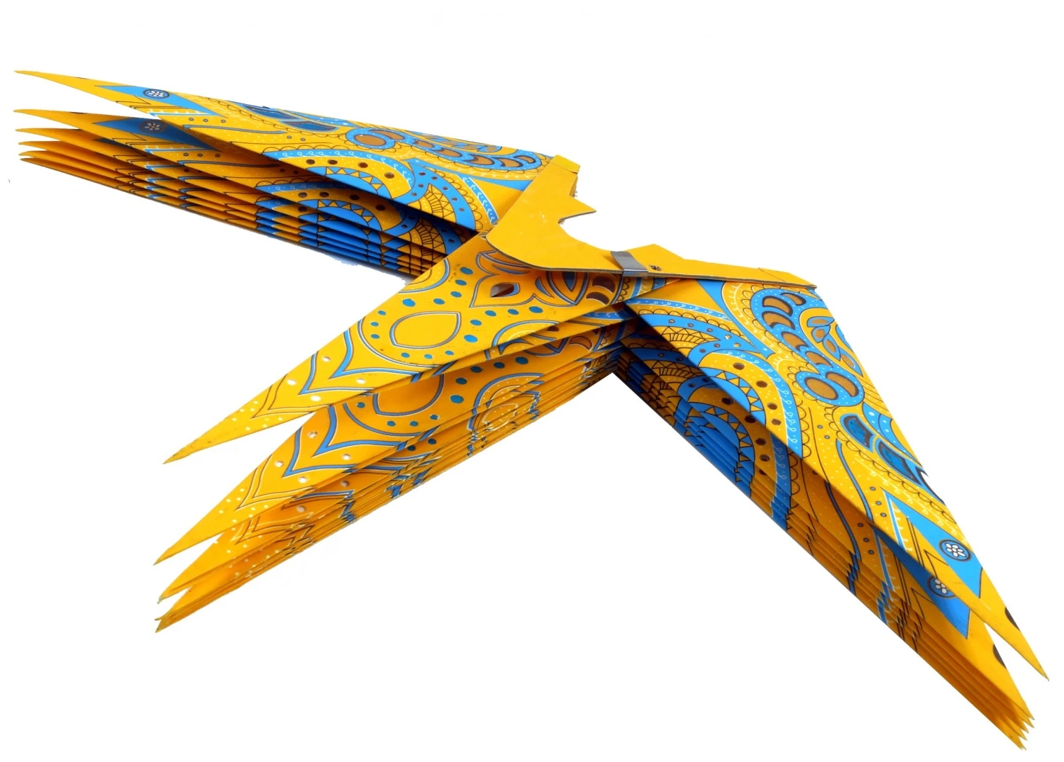 Faltbarer Advents Leucht Papierstern, 3D Weihnachtsstern - Multipointer Menoris Gelb - 60x60x60 Cm Ø60 Cm 5 Faltbarer Advents Leucht Papierstern, 3D Weihnachtsstern - Multipointer Menoris Gelb - 60x60x60 Cm Ø60 Cm – Bild 3