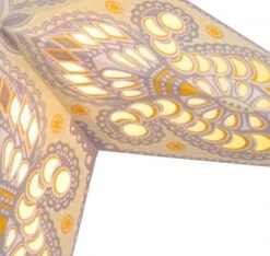 Faltbarer Advents Leucht Papierstern, Weihnachtsstern 60 Cm - Menor Creme -Laden Für Heimbeleuchtung 8472a478261eda19a1c098ace88a9d70