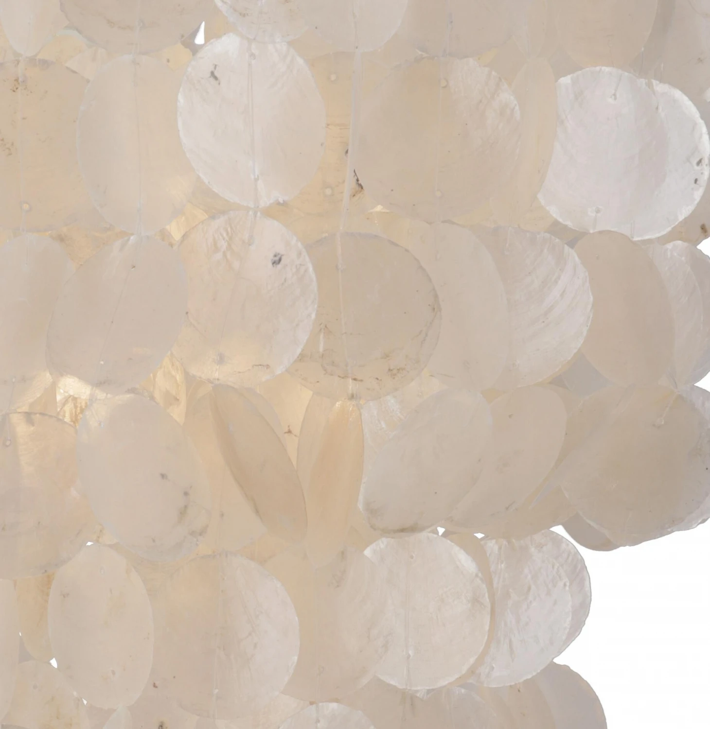 Deckenlampe / Deckenleuchte, Muschelleuchte Aus Hunderten Capiz, Perlmutt Plättchen - Modell Sangria - 60x40x40 Cm 7 Deckenlampe / Deckenleuchte, Muschelleuchte Aus Hunderten Capiz, Perlmutt Plättchen - Modell Sangria - 60x40x40 Cm – Bild 5