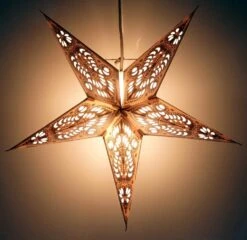 Faltbarer Advents Leucht Papierstern, Weihnachtsstern 40 Cm - Menor Small Nature -Laden Für Heimbeleuchtung 9 17 dsc05372