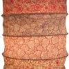 Runde Boho Papier Hängelampe, Lokta Papierlampenschirm Kailash, Handgeschöpftes Papier - Rot - 35x28x28 Cm -Laden Für Heimbeleuchtung 9 18dsc07126