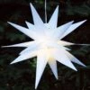 3D Außenstern Kaspar, Weihnachtsstern, Faltstern Mit 18 Spitzen Incl. 7 M Kabel &amp; LED Leuchtmittel - Ø 35 Cm Trafo Weiß -Laden Für Heimbeleuchtung 9 18dsc08317 3