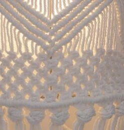 Wandlampe / Wandleuchte, In Bali Handgefertigt Aus Makramee - Modell Schara - 60x20x12 Cm -Laden Für Heimbeleuchtung 9b084691770ee408638a3ef006486cc7