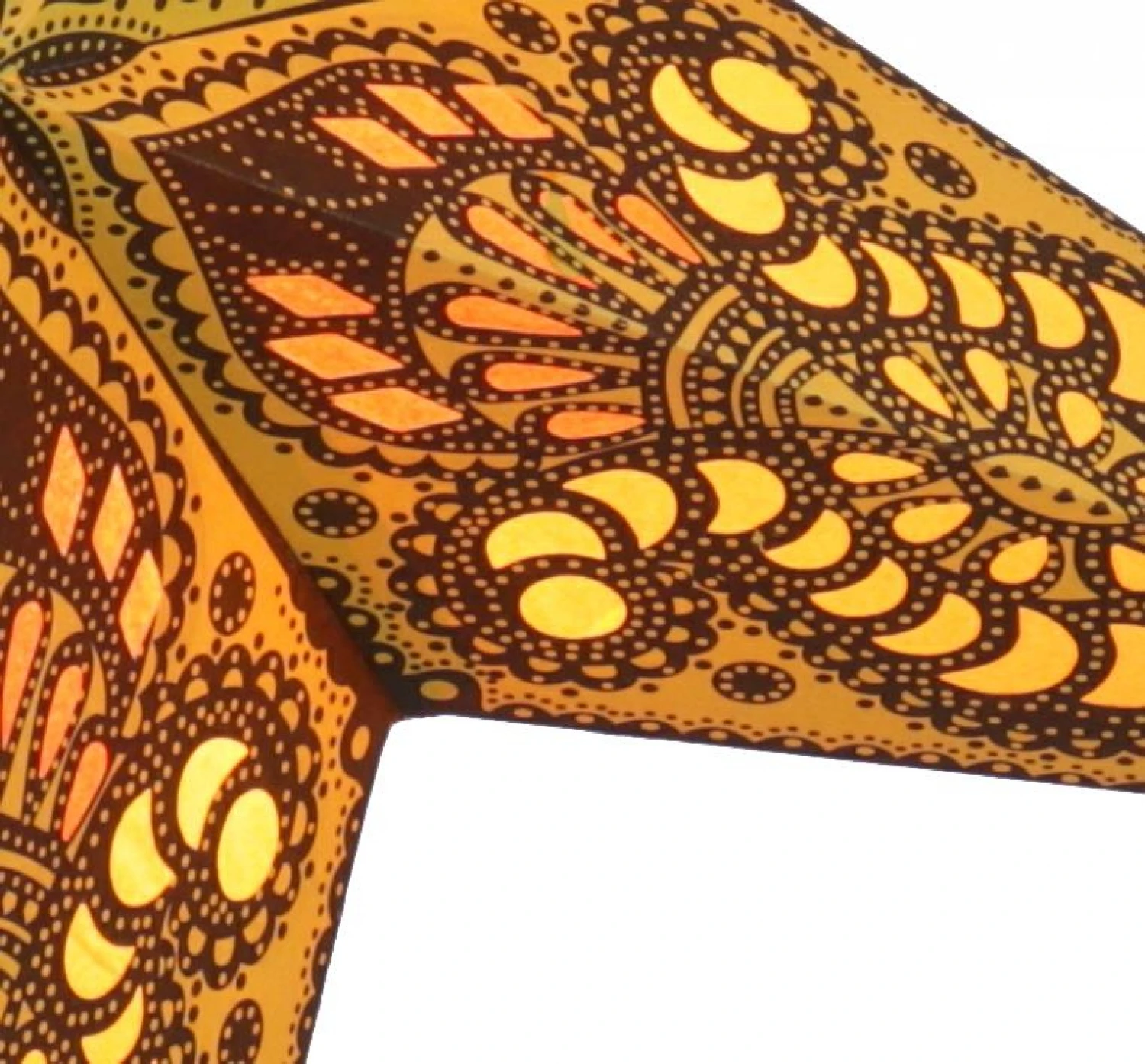 Faltbarer Advents Leucht Papierstern, Weihnachtsstern 60 Cm - Menor Gelb/mix 7 Faltbarer Advents Leucht Papierstern, Weihnachtsstern 60 Cm - Menor Gelb/mix – Bild 5