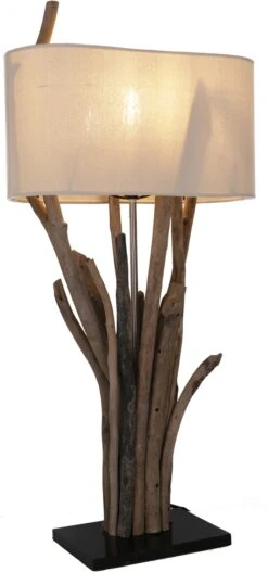 Tischleuchte / Tischlampe, In Bali Handgemachtes Unikat Aus Naturmaterial, Treibholz, Baumwolle - Modell Makarena - 75x35x15 Cm 8 Tischleuchte / Tischlampe, In Bali Handgemachtes Unikat Aus Naturmaterial, Treibholz, Baumwolle - Modell Makarena - 75x35x15 Cm -Laden Für Heimbeleuchtung b18 1lampen bali neu 15