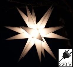 LED Ministern Baltasar Für Innen Und Außen - Weiß / Komplettset Mit Trafo 230 V - 18x18x18 Cm -Laden Für Heimbeleuchtung baltasar mit trafo weiss 1