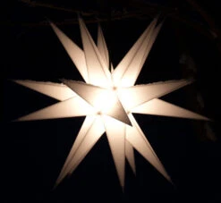 LED Ministern Baltasar Für Innen Und Außen - Weiß / Komplettset Mit Trafo 230 V - 18x18x18 Cm -Laden Für Heimbeleuchtung baltasar weiss einzeln 1