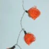 Bast Rosen LED Lichterkette 20 Stk. - Orange -Laden Für Heimbeleuchtung bast rosen led lichterkette orange 25869