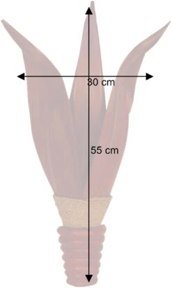 Palmenblatt Wandlampe / Wandleuchte, In Bali Handgefertigt Aus Naturmaterial, Palmholz - Modell Palma - 55x30x20 Cm 7 Palmenblatt Wandlampe / Wandleuchte, In Bali Handgefertigt Aus Naturmaterial, Palmholz - Modell Palma - 55x30x20 Cm -Laden Für Heimbeleuchtung bemassung 10976