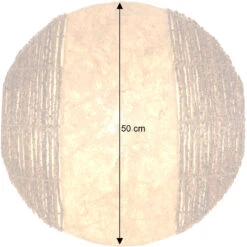 Wandlampe / Wandleuchte, In Bali Handgefertigt Aus Naturmaterial - Modell Sulawesi - 50x50x15 Cm -Laden Für Heimbeleuchtung bemassung 15438