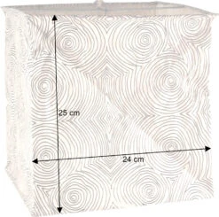 Quadratische Papier Hängelampe, Papierlampenschirm Annapurna, Handgeschöpftes Papier - Weiß/Muster - 25x24x24 Cm 9 Quadratische Papier Hängelampe, Papierlampenschirm Annapurna, Handgeschöpftes Papier - Weiß/Muster - 25x24x24 Cm -Laden Für Heimbeleuchtung bemassung 18774