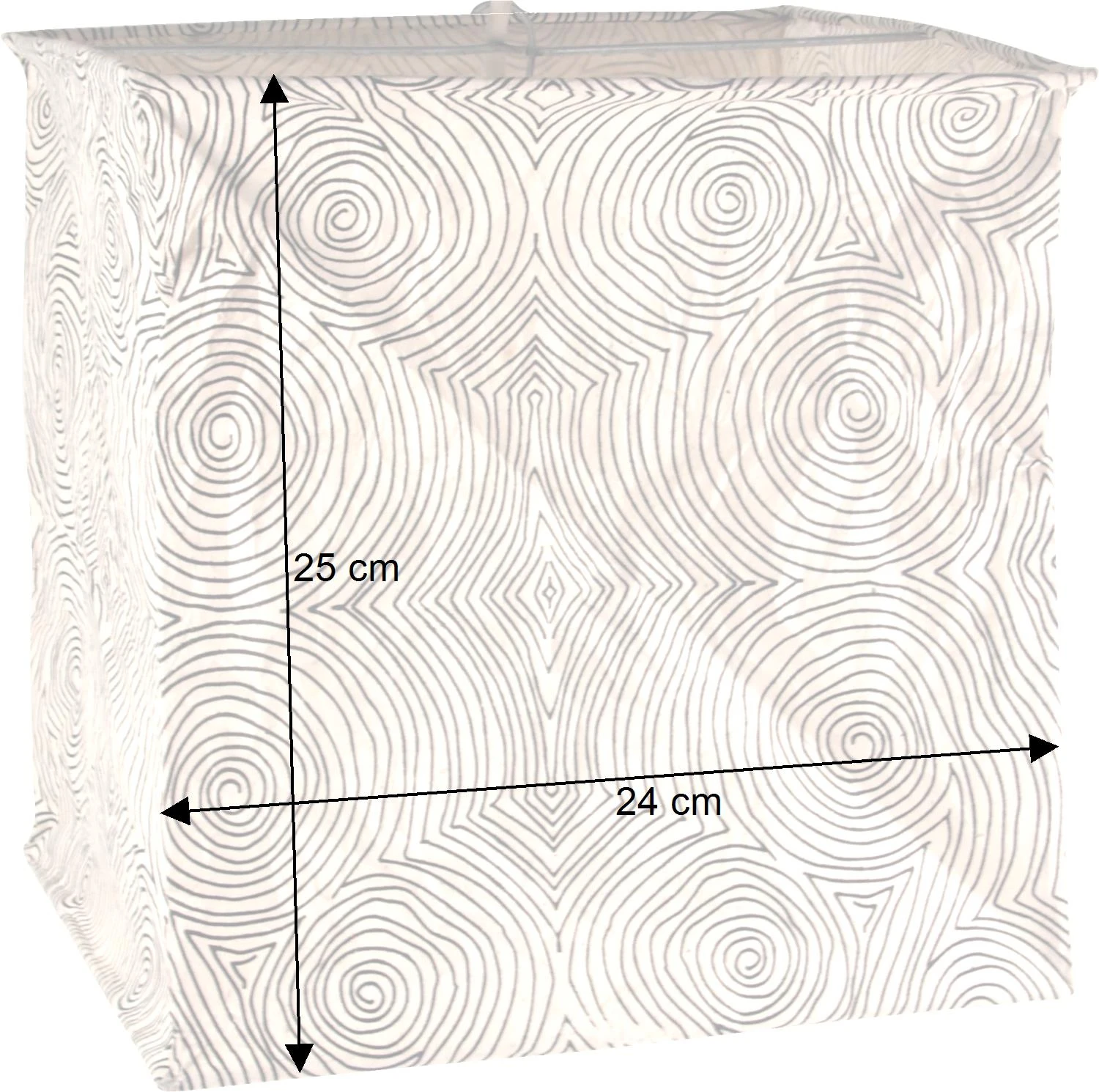 Quadratische Papier Hängelampe, Papierlampenschirm Annapurna, Handgeschöpftes Papier - Weiß/Muster - 25x24x24 Cm 6 Quadratische Papier Hängelampe, Papierlampenschirm Annapurna, Handgeschöpftes Papier - Weiß/Muster - 25x24x24 Cm – Bild 4