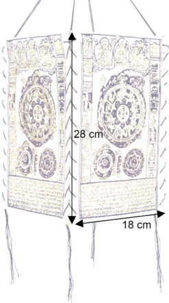 Lokta Papier Hänge Lampenschirm, Deckenleuchte Aus Handgeschöpftem Papier - Mandala Weiß - 28x18x18 Cm 11 Lokta Papier Hänge Lampenschirm, Deckenleuchte Aus Handgeschöpftem Papier - Mandala Weiß - 28x18x18 Cm -Laden Für Heimbeleuchtung bemassung 26867